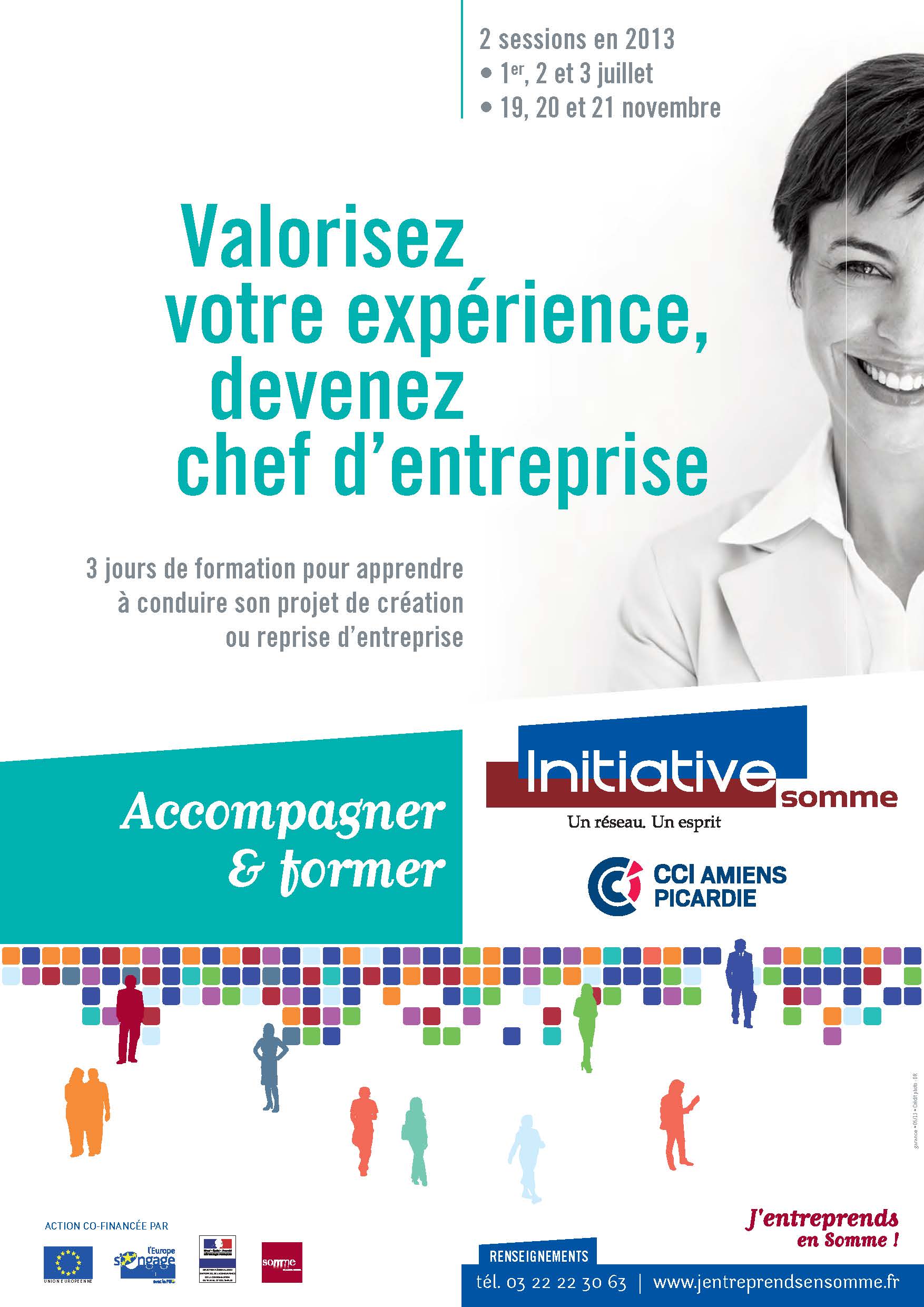 affiche Formation Valorisez votre expérience, devenez chef d'entreprise